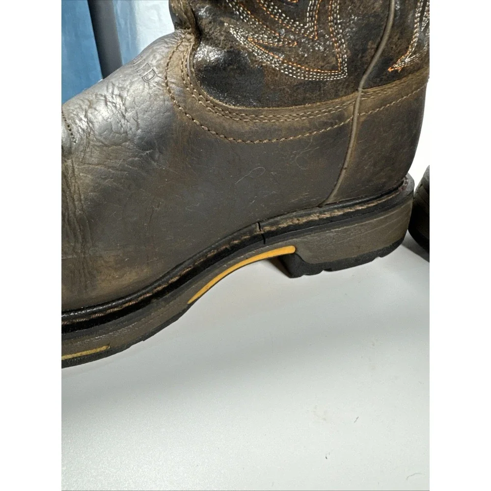 Ariat Workhog Met Guard Safety Boots Brown US M9.5 EE Brown Comp Toe